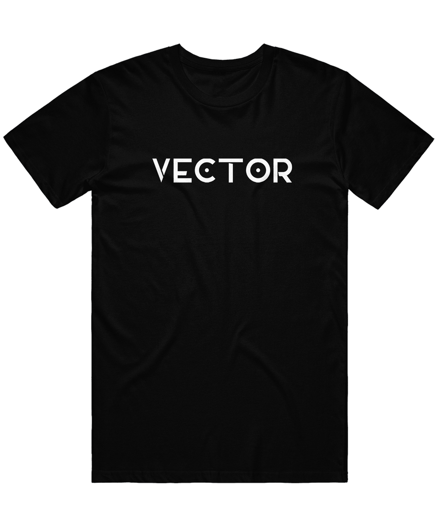 Vector Text Tee - Black - ARMA - T-Shirt