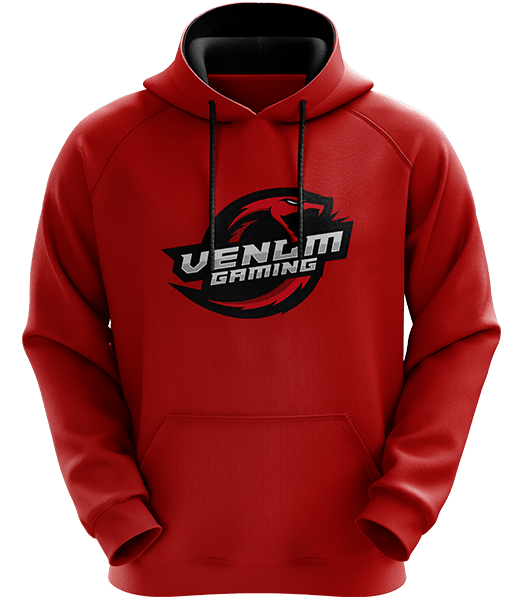 Venom Logo Hoodie Red Black