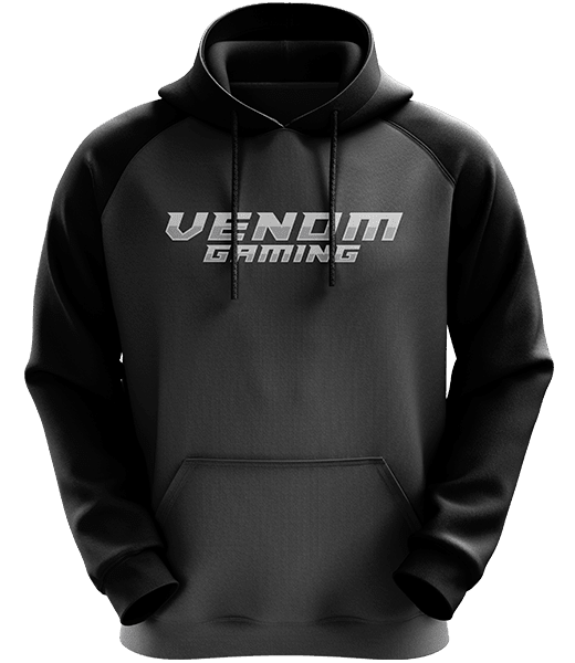 Venom Text Hoodie - Charcoal/Black - ARMA