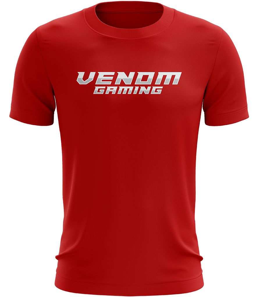 Venom Text Tee - Red - ARMA - T-Shirt