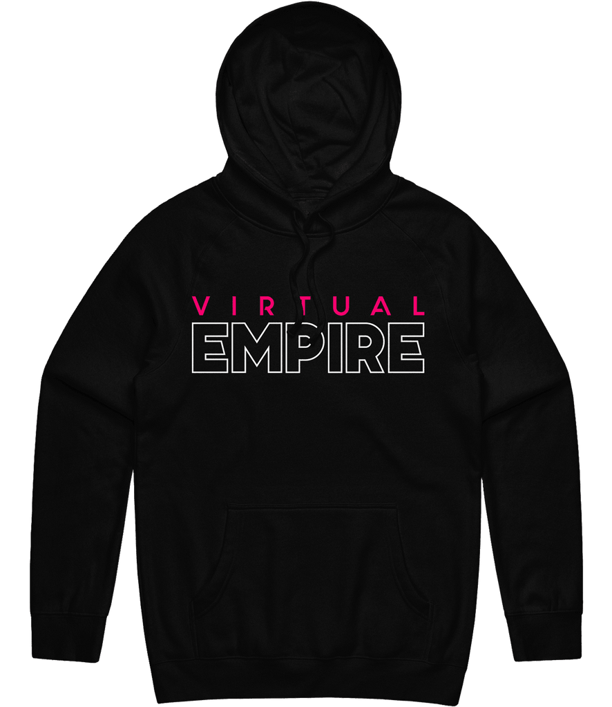 Virtual Empire Text Hoodie - Black - ARMA