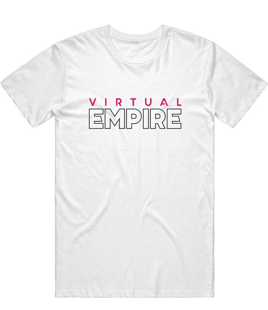 Virtual Empire Text Tee - White - ARMA