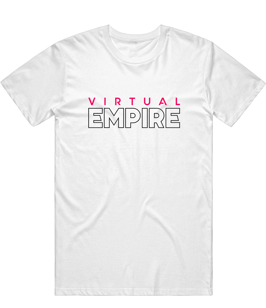 Virtual Empire Text Tee - White - ARMA - T-Shirt