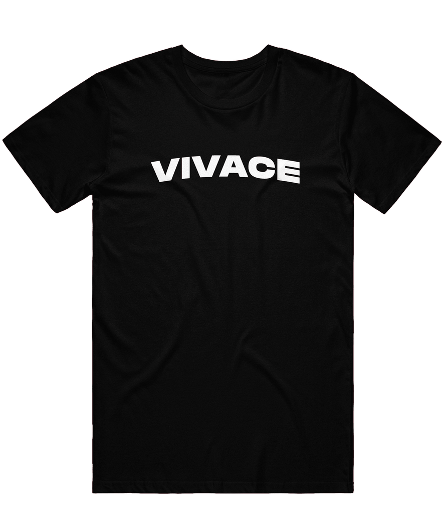 Vivace Text Tee - Black - ARMA - T-Shirt