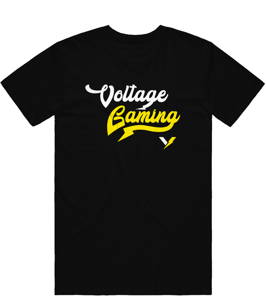 Voltage Script Tee - Black - ARMA - T-Shirt