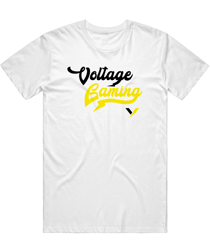 Voltage Script Tee - White - ARMA - T-Shirt