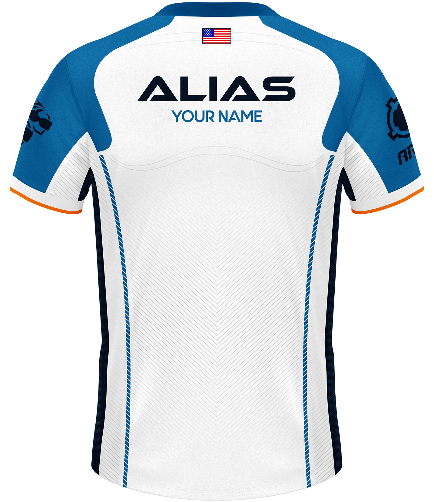 VRML ELITE Jersey White Custom Esports Jersey by ARMA