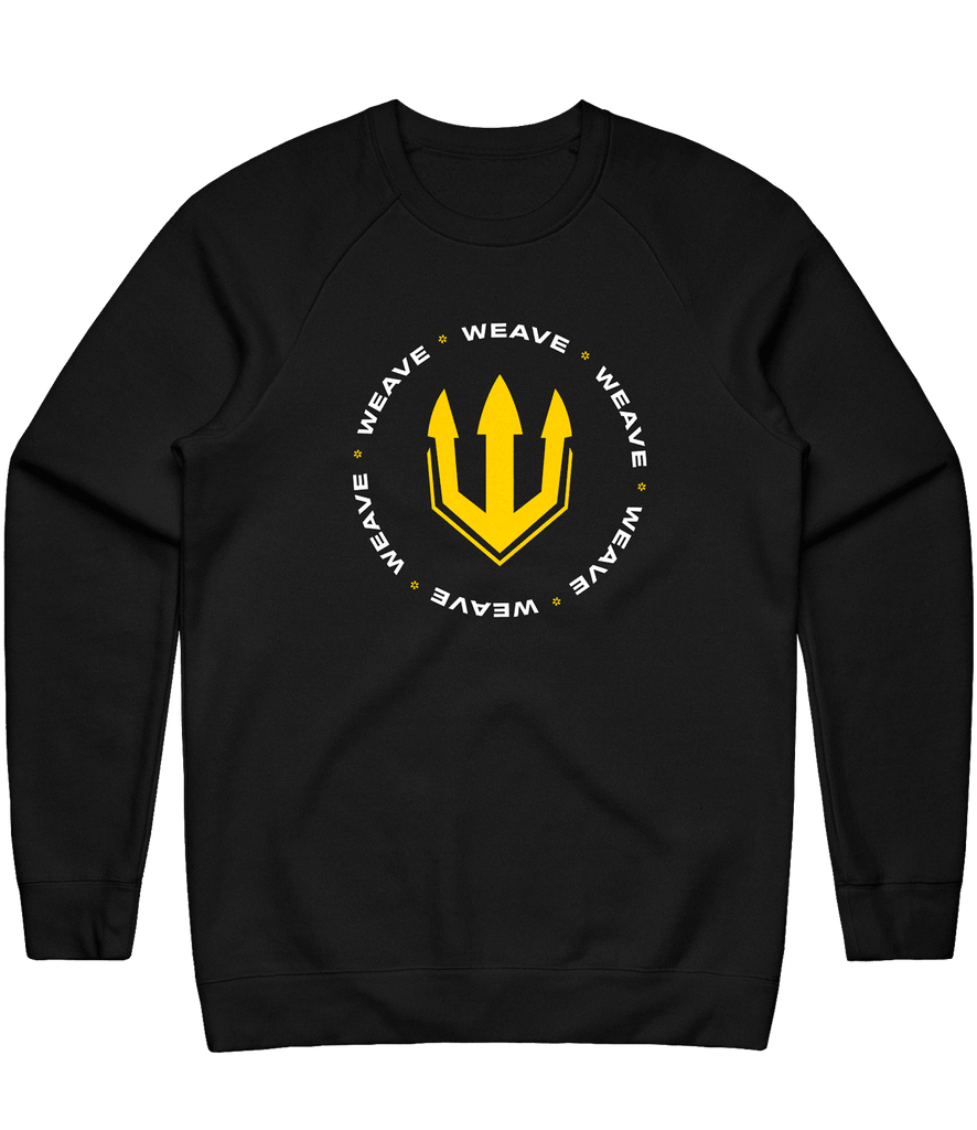 Weave Circle Crewneck - Black - ARMA - Sweater
