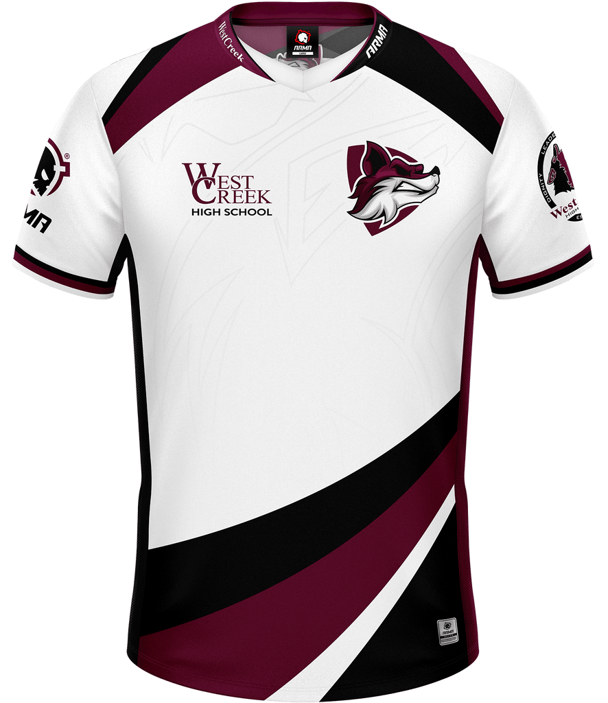 West Creek ELITE Jersey - White - ARMA - Esports Jersey