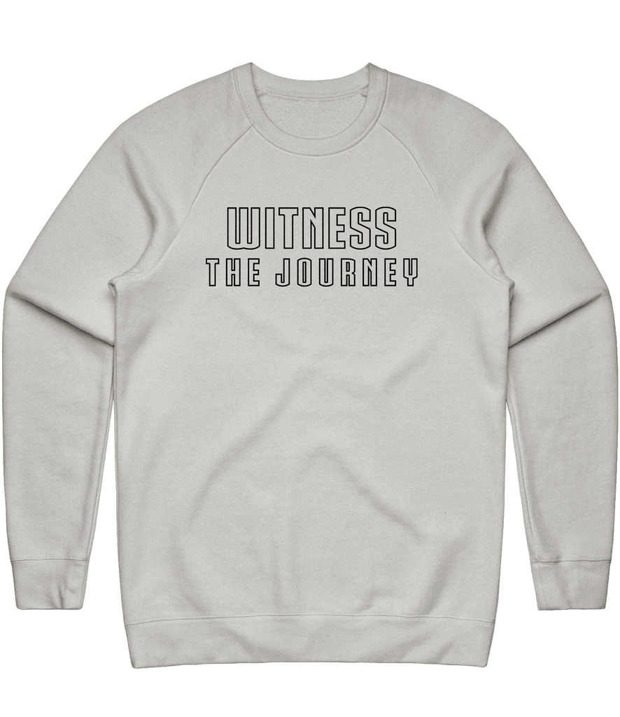 Witness The Journey Text Crewneck - Light Grey - ARMA - Sweater