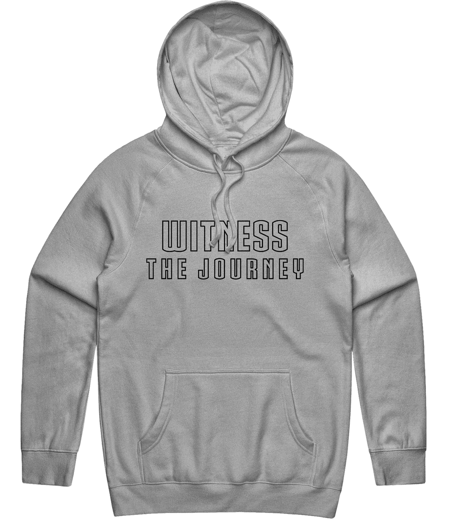 Witness The Journey Text Hoodie - Grey - ARMA