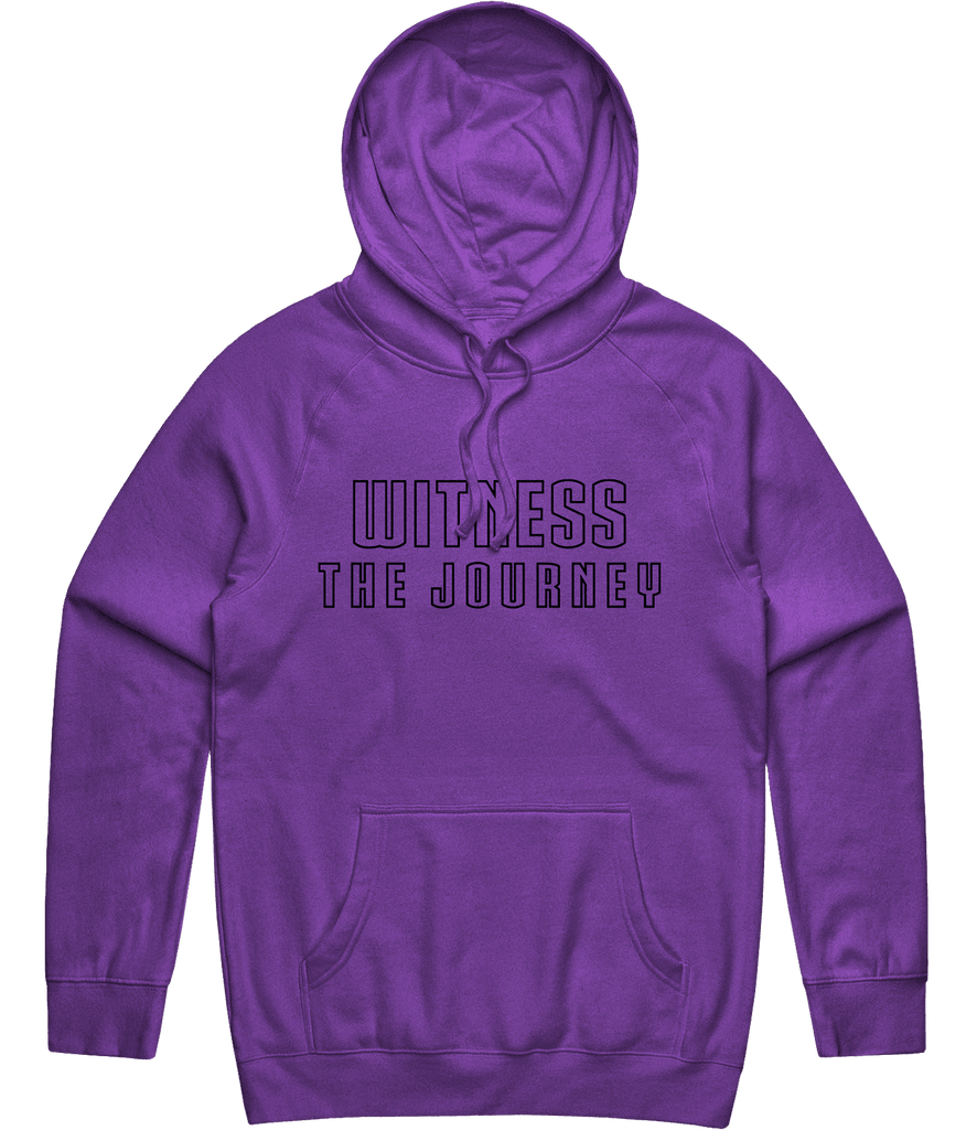 Witness The Journey Text Hoodie - Purple - ARMA