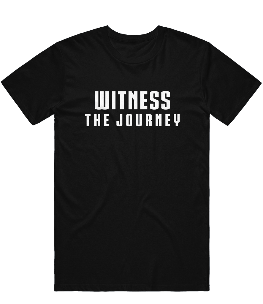 Witness The Journey Text Tee - Black - ARMA - T-Shirt