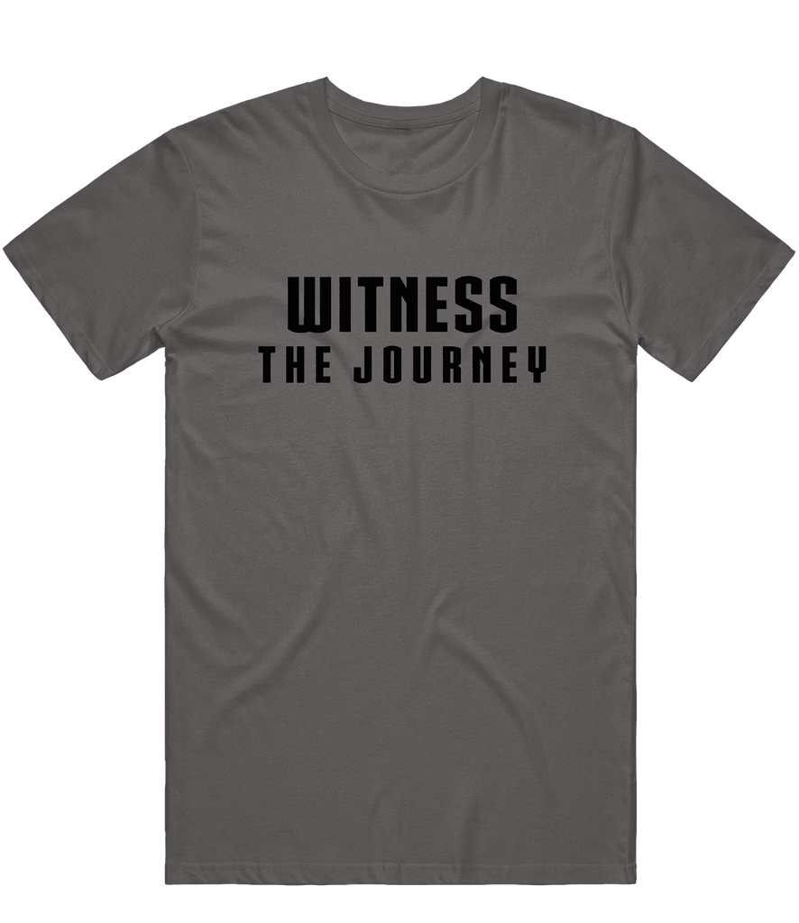 Witness The Journey Text Tee - Charcoal - ARMA