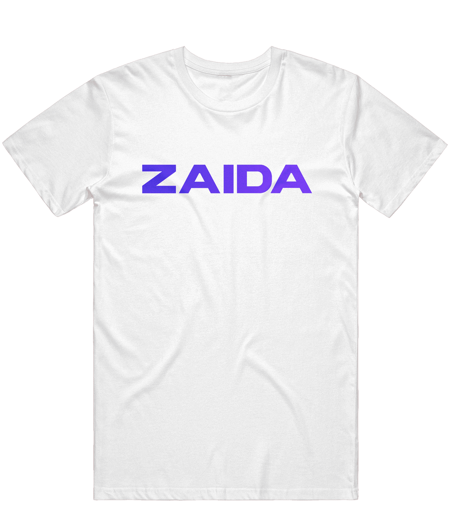 Zaida Text Tee - White - ARMA - T-Shirt