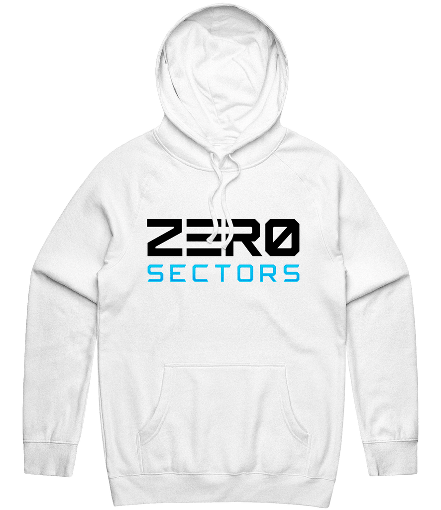 Zero Sectors Text Hoodie - White - ARMA - Hoodie