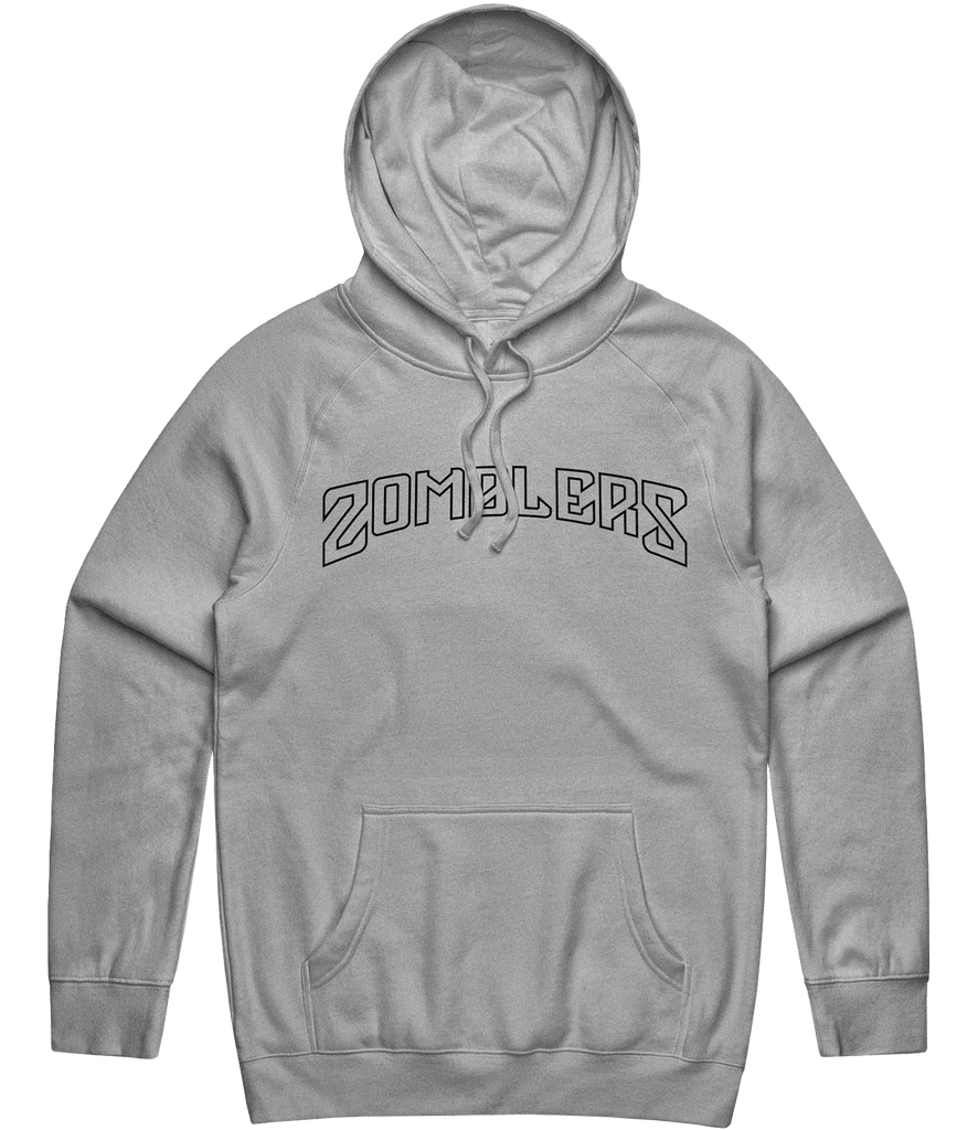 Zomblers Text Hoodie - Grey - ARMA